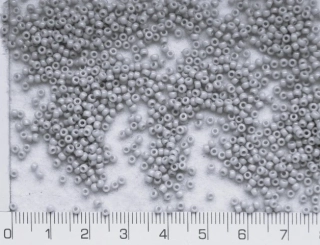 Skleněné korálky TOHO, Toho round Opaque Gray 11/0, 10g