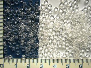 Skleněné korálky TOHO,Toho round transparent crystal 8/0,10g