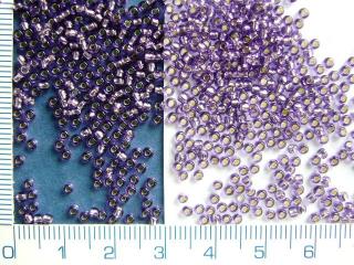 Skleněné korálky Toho round silver-lined tanzanite 11/0,10g