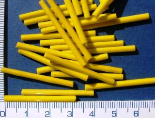 Rokajl, tyčky, žlutá, 32mm, cca30ks-10g