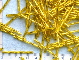 Tyčky, PRECIOSA, 25mm,žlutá s průtahem,10g, cca47ks