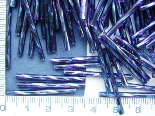 Tyčky, PRECIOSA, tm.modrá Iris,30mm, 10g, cca37ks