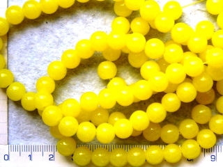 Lakované voskovky, žlutá kulička, 8mm,cca30ks-20g