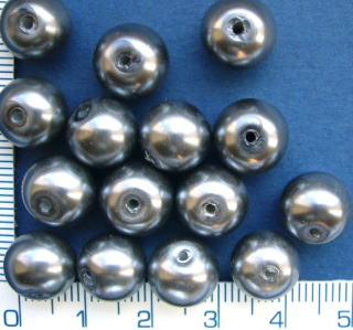 Voskovky, 8mm, sv.šedá lesklá, cca32ks-20g
