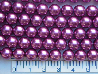 Voskovky, 8mm, fialová, lesklá, cca 30ks-20g