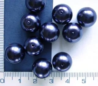 Voskovky, 10mm,modrá lesklá, 16ks-20g