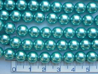Voskovky, 8mm,světle modrá, lesklá, cca34ks-20g