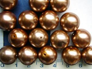 Voskovky, 6mm,zlatoměděná lesklá,cca68ks-20g