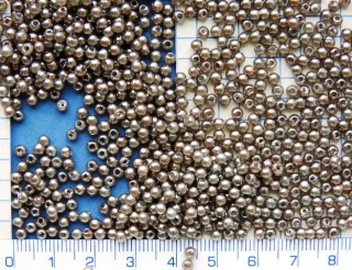 Voskové perle, hnědá kulička 3mm,cca300ks