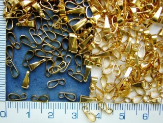 /Šlupna kovová, 8mm,barva zlatá, 1ks