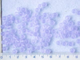 Skleněné, matové korálky, fialová kulička mat, 8mm,cca30ks-20g