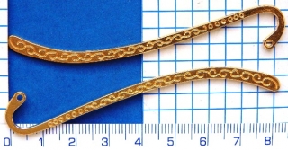 Záložka do knížky,zlatá, 82mm, 1ks