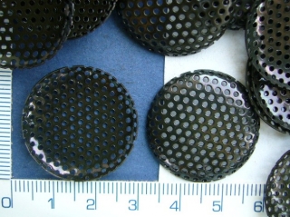 Sítko pro výrobu šitých šperků,27mm,barva černá,1ks