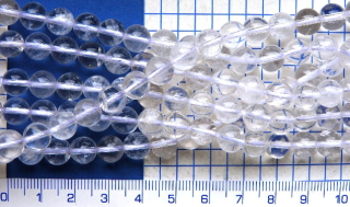 Kameny, křišťál čirá kulička, 8mm,1ks