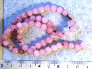 Kameny, 6mm,jaspis růžová kulička,1ks