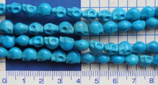 Kameny, tyrkenit lebka,8x7mm,1ks