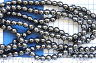Kameny, nerosty, hematit kulička,4mm,cca103ks