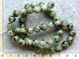 Opracovaný kámen,jaspis sezam kulička, 8mm,1ks