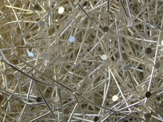 Ketlovací nýty 20mm, barva stříbrná, 20ks