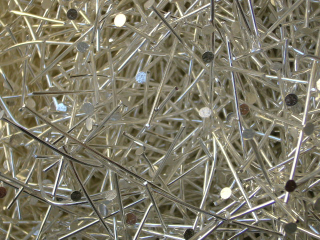 Ketlovací nýty 40mm, barva stříbrná, 100ks