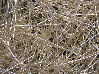 Ketlovací jehly 50mm, barva stříbrná, 20ks