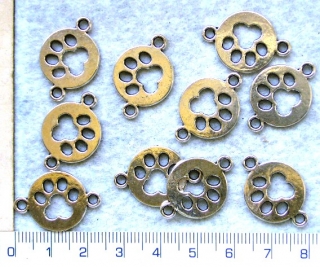 Ramínka, stř.tlapka-2očka,17x24mm,1ks