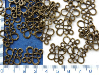 Ramínka, 21x18mm,mosazné ramínko,1ks