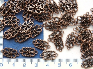 Ramínka, měděná rozdvojka,16x9mm,1ks