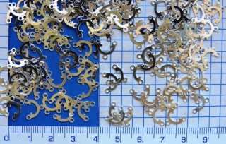Ramínka, barva stříbrná, rozdvojka,10mm,1ks