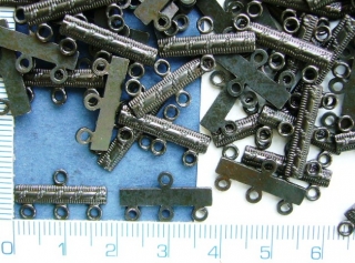 Ramínka, barva černá,18mm,3kolečka,1ks