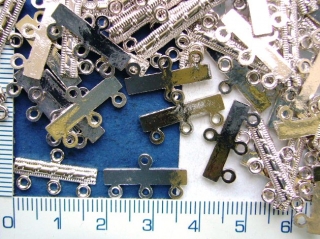 Ramínka, barva stříbrá,18mm,3kolečka,1ks