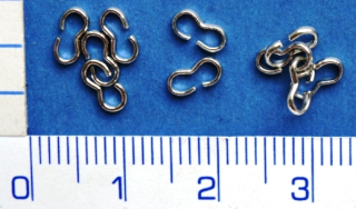 Kroužky-koncovka barva platina, 6mm,10ks