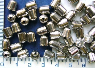 Kaplíky,platinový kaplík s dirkou, 8x6mm,otvor 5,5,5mm, 1ks