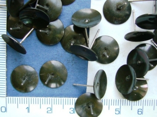 Puzety vlepovací černá,13mm,1ks