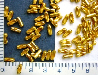 Zapínání zlaté na kuličkový řetízek, 2mm,1ks