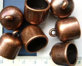 Kaplíky,měděný vlepovací,19x23mm,otvor 17mm,1ks